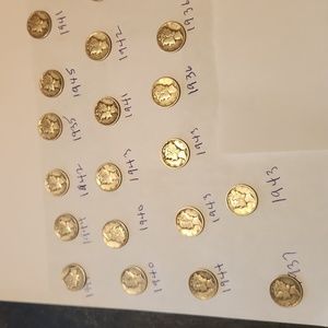 18 Liberty Silver Dimes